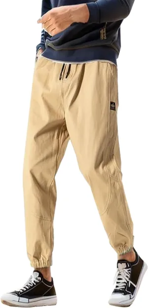 2023 Men's Sweatpants Plus Size Fashion Carge Overalls Elastic Waist Joggers Pant Men's Casual Sport Pants Trousers