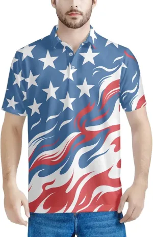 AFPANQZ Mens Casual Shirts Short Sleeve Button Up Tee for Summer Travel Tennis Running Golf Sweatshirts