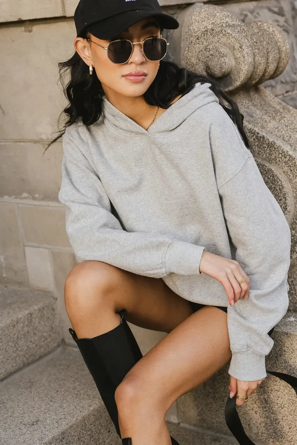 Anahi Hoodie in Grey