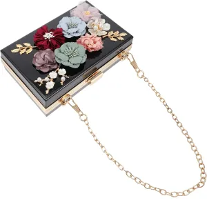 BESPORTBLE 1Pc Elegant Bag for Women Flower Design Clutch Purse for Weddings Parties and Special Occasions Fashionable and Functional Wedding Purse