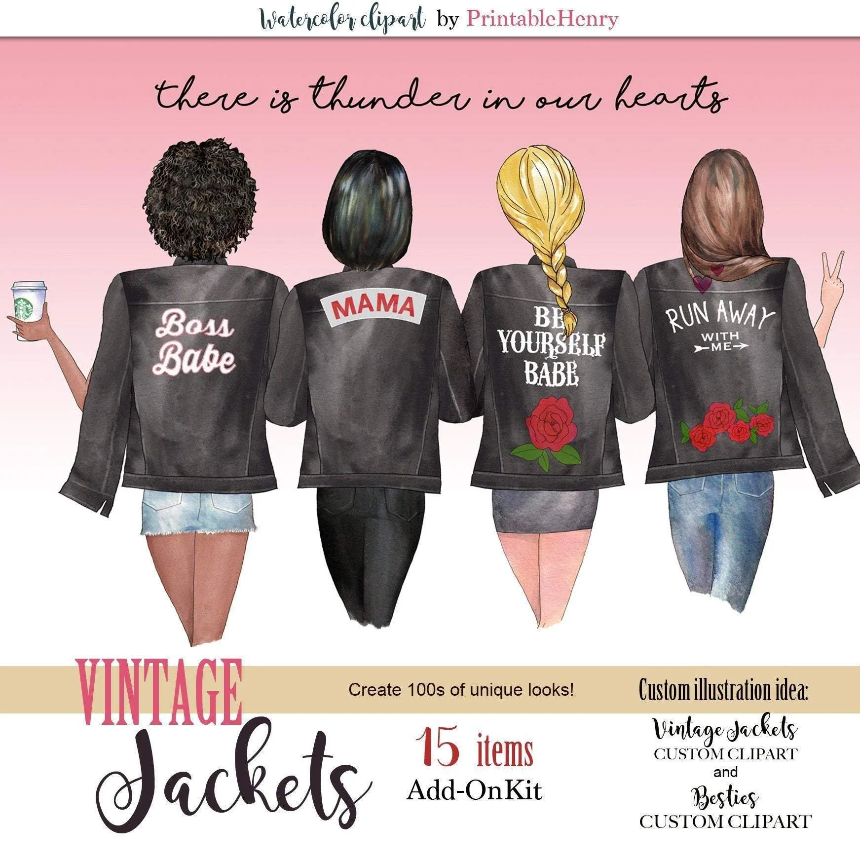 Besties Vintage Jackets Add-On kit