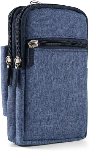 bpc Multi-Functional Travel Waist Pouch for Men & Women | Compact Carrying case for Phones, Wallets & Keys | fits 6 to 7 inch Smartphones