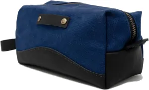 Canvas and Leather Toiletry Bag | Travel Dopp Kit | Unisex Functional Toiletry Bag | Made in the USA | 100% Genuine Full Grain Leather and Quality Cotton Canvas