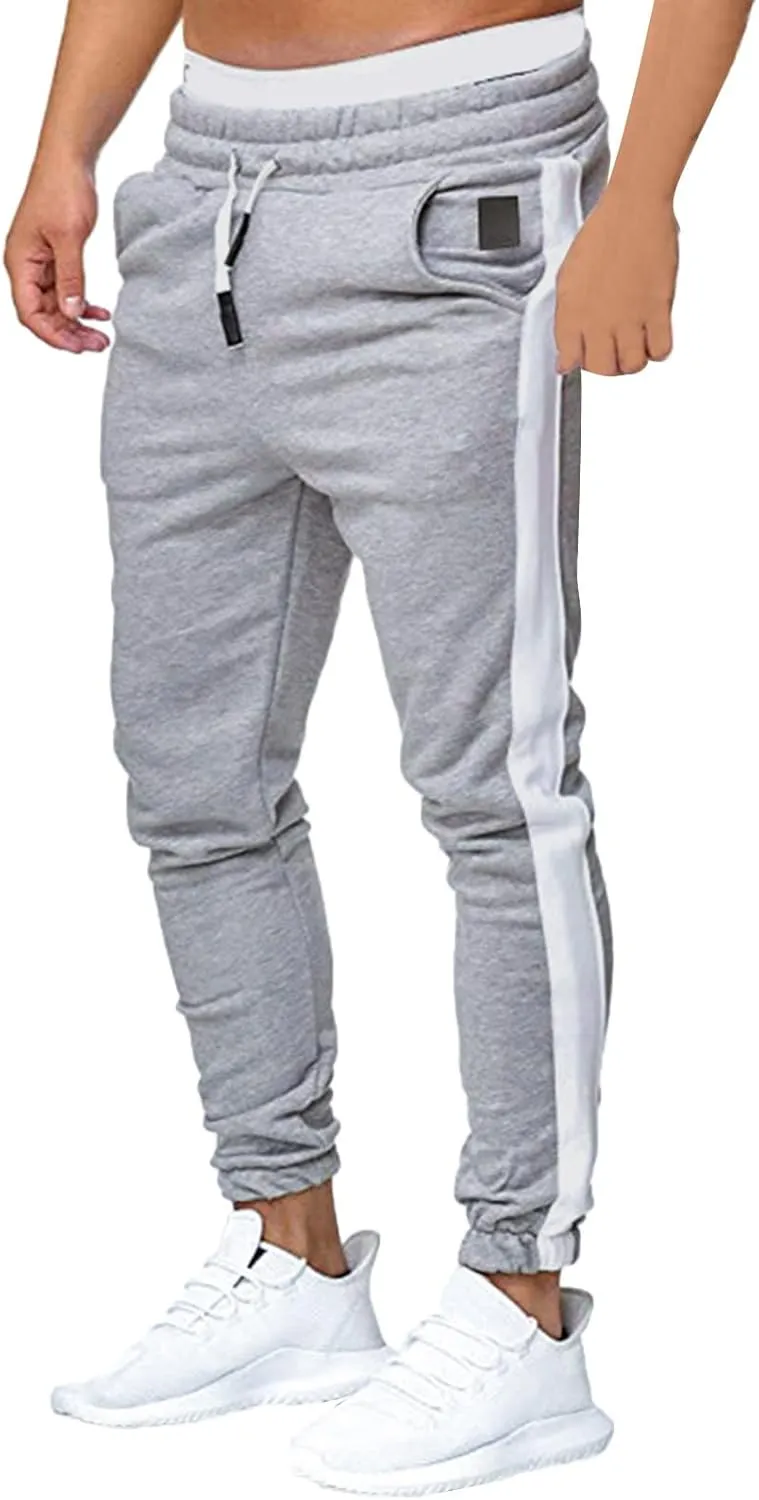 Cargo Pants for Men Big and Tall, Pockets Men Splicing Printed Overalls Casual Pocket Sport Work Casual Trouser Pants