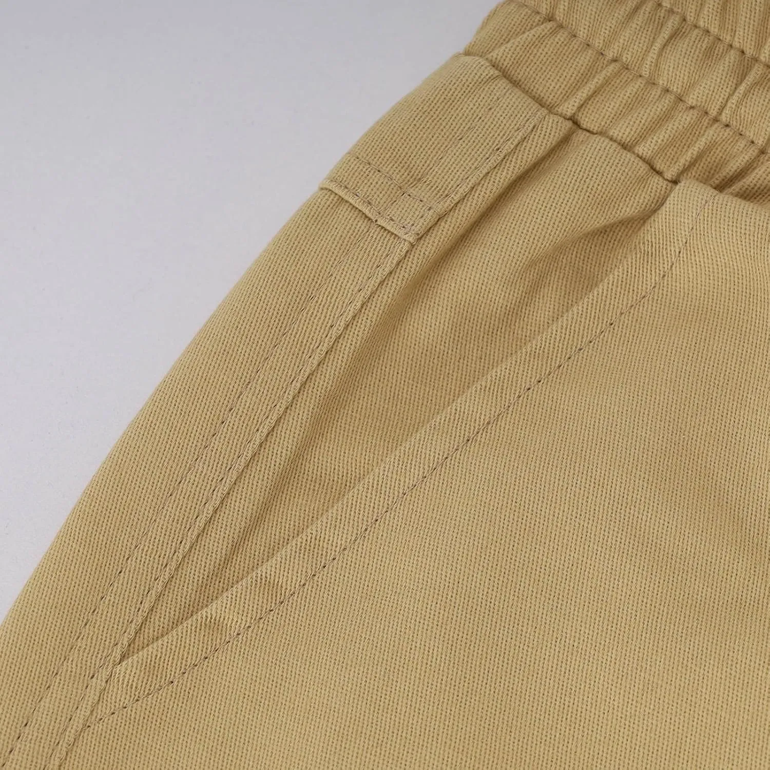 Cargo Pants for Men Joggers Slim Fit Drawstring Pockets Workout Cropped Pants Plain Distressed Fishing Work Pants