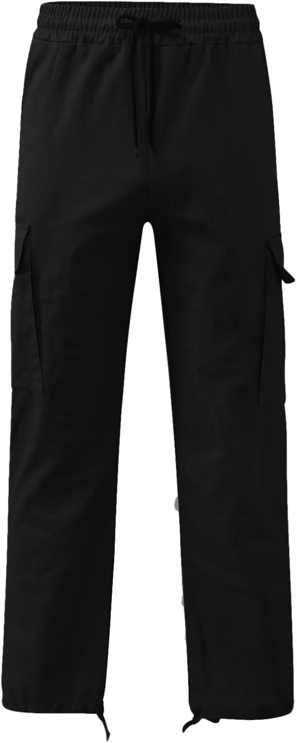 Cargo Pants for Men,Fashion Pants Loose Fit Straight-Leg Trousers Hiking Joggers with Pockets Mens Pants Overalls