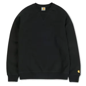 Carhartt WIP Chase Crewneck Sweatshirt - Black
