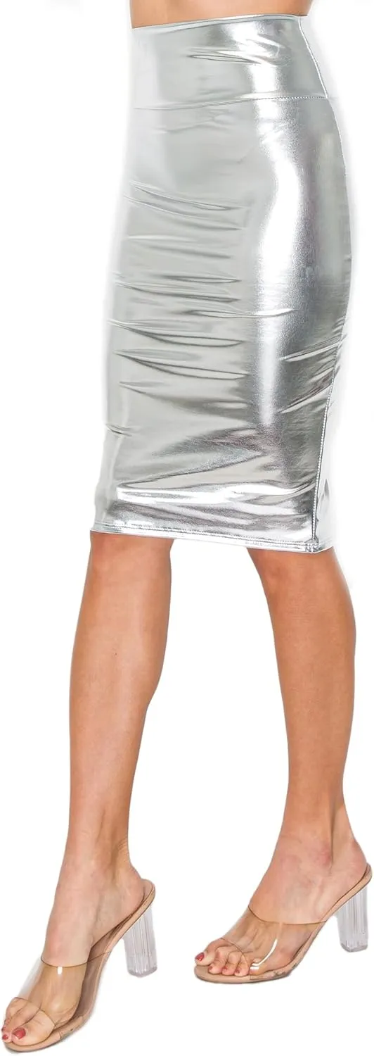 Cemi Ceri Women's Faux Leather Pencil Skirt