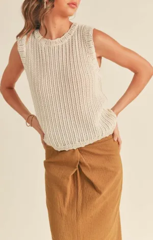 Dolla Ivory Knit Top