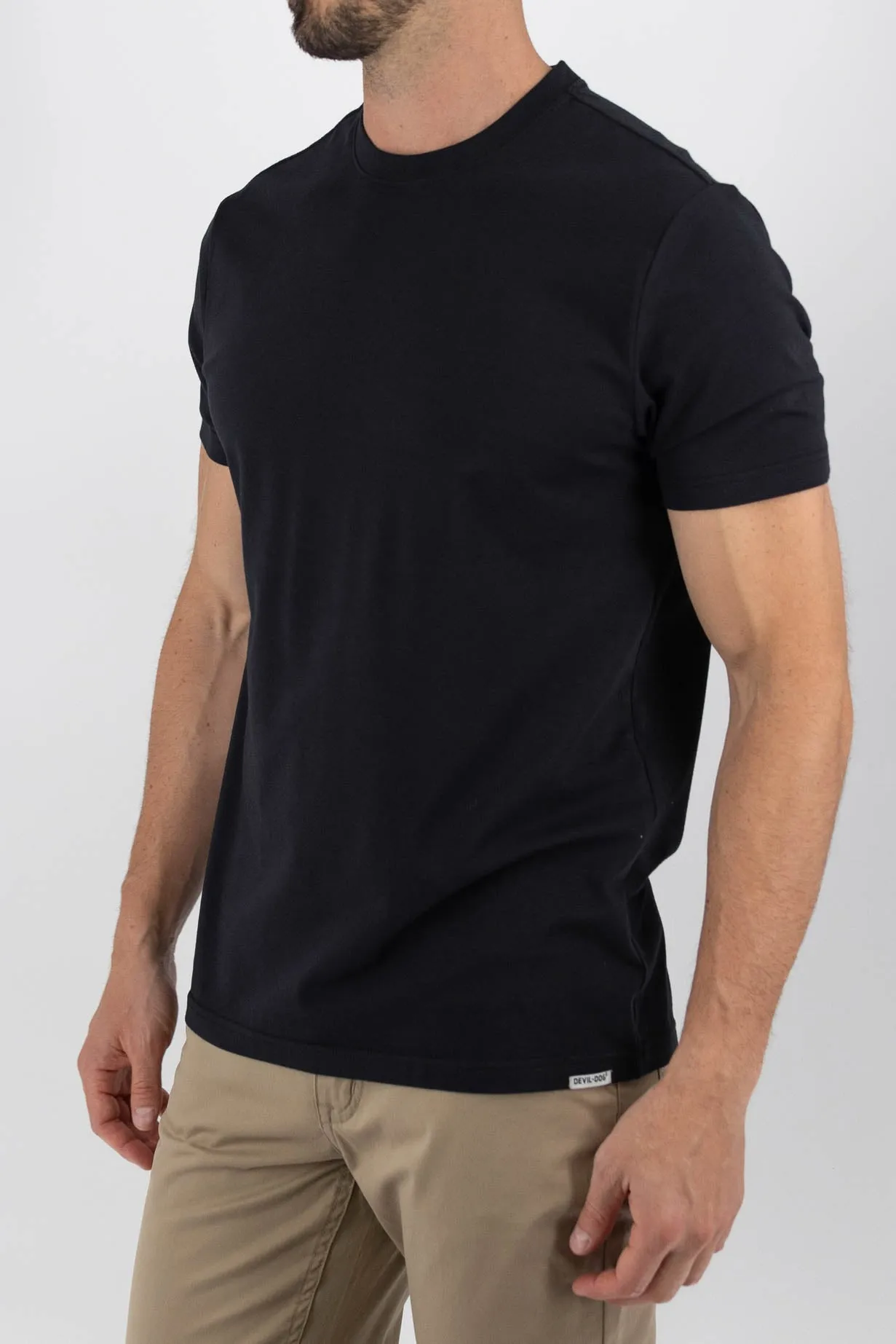 Feeder Stripe Tee - Black on Black