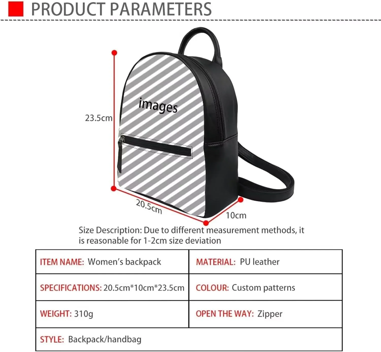 Flower Leather Backpack Purse for Women Beautiful Butterfly Backpack Handbag Multi-functional Elegant Daypack Soft Leather Shoulder Bag for Office, Shopping, Trip, Walking