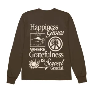 Happiness Grows L/S - Chocolate