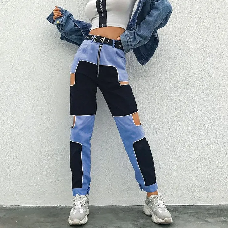 High Waist Street Style Cargo Pants
