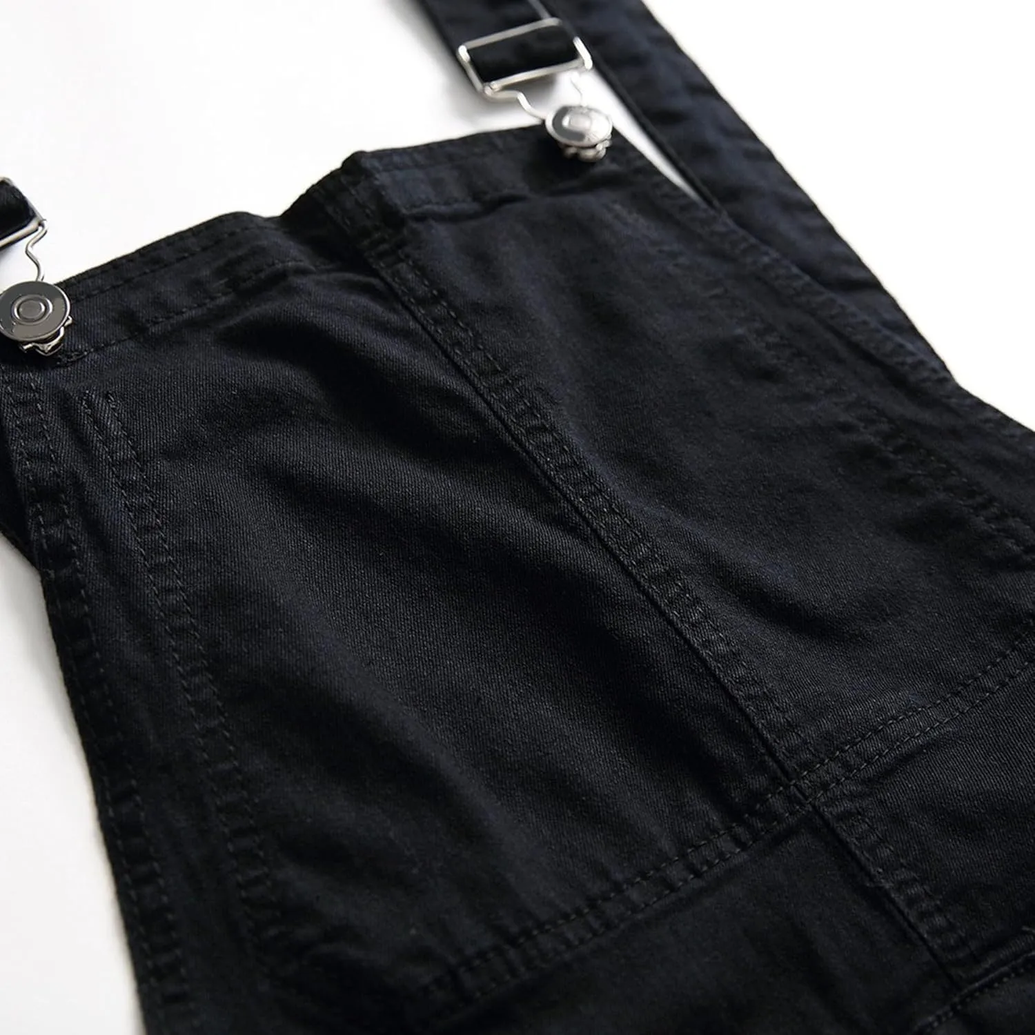 JEKE-DG Men's Ripped Casual Denim Bib Overalls Slim Fit Fashion Streetwear Jumpsuit Comfort Classic Jeans Pants