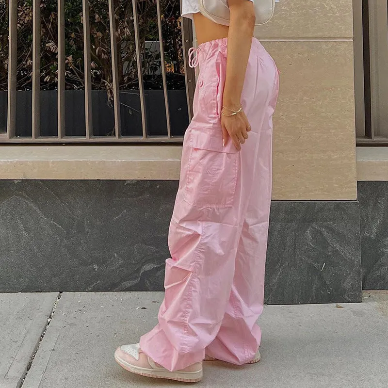 Loose Street Overalls Autumn Low Waist Trousers Thin Pants