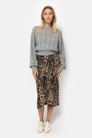 Lys Midi Skirt | Leopard