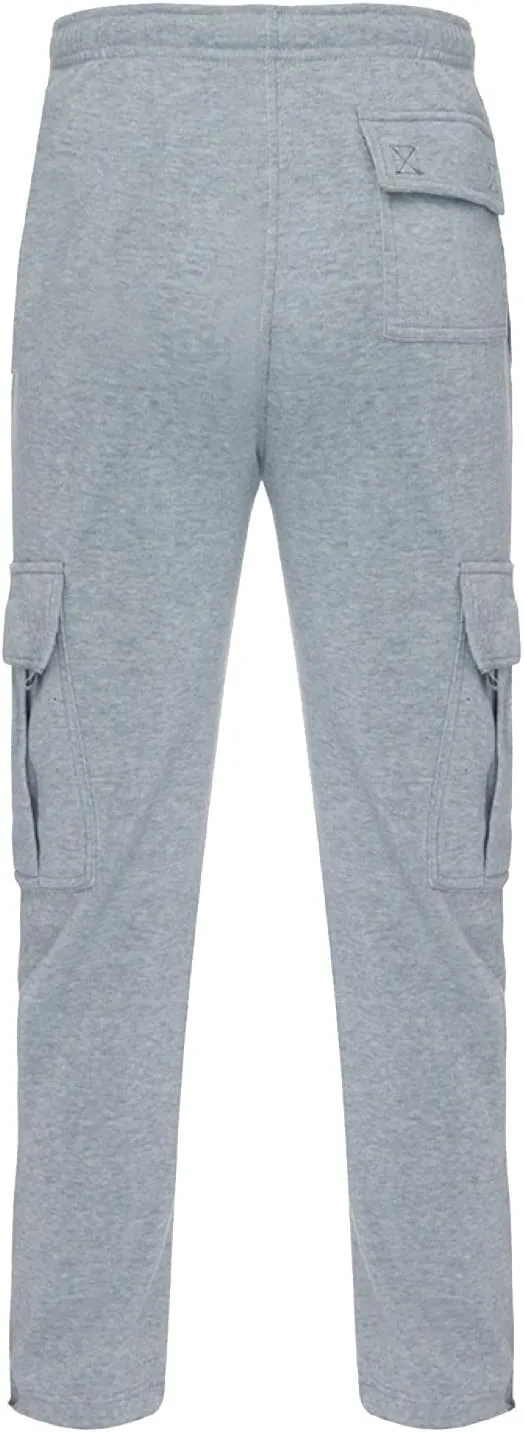 Male Fashion Fitness Trousers Loose Fit Hiking Joggers Outdoor Wearing Pants with Pockets Overalls Gym Sweatpants