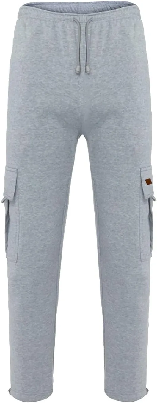 Male Fashion Fitness Trousers Loose Fit Hiking Joggers Outdoor Wearing Pants with Pockets Overalls Gym Sweatpants