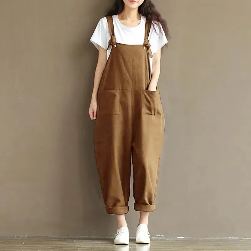 Maternity Bib Pant Suspender Trouser Casual Female Women One-Piece Wide Leg Romper Overalls Strap Jumpsuit Streetwear Plus Size