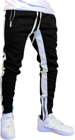 Men's Casual Cargo Pants Multi Pockets Twill Chino Pants Loose Fit Joggers Hiking Trousers Gym Sweatpants Overalls