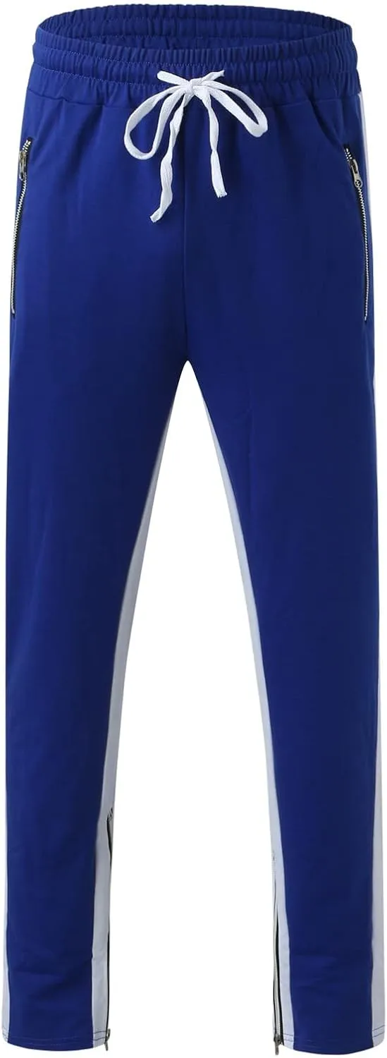 Men's Casual Cargo Pants Multi Pockets Twill Chino Pants Loose Fit Joggers Hiking Trousers Gym Sweatpants Overalls