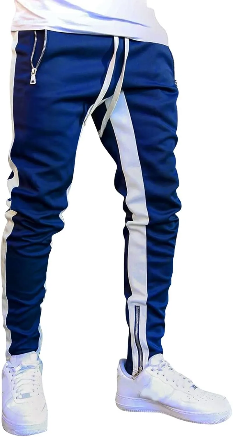 Men's Casual Cargo Pants Multi Pockets Twill Chino Pants Loose Fit Joggers Hiking Trousers Gym Sweatpants Overalls