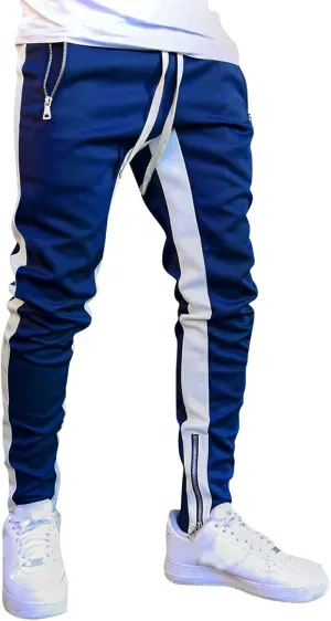 Men's Casual Cargo Pants Multi Pockets Twill Chino Pants Loose Fit Joggers Hiking Trousers Gym Sweatpants Overalls