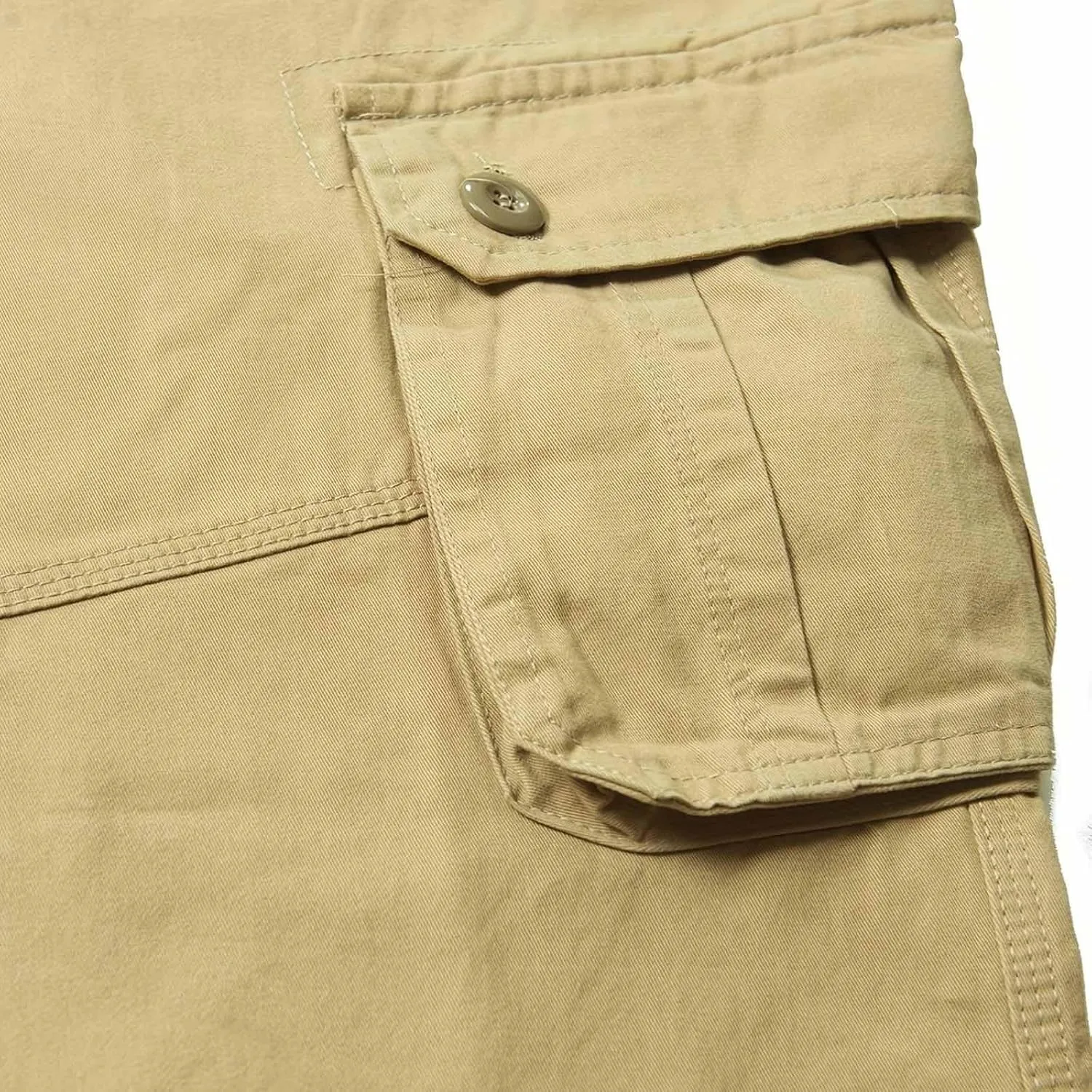 Mens Casual Cargo Pants Workout Joggers Ring Hole Expandable Waist Waistband Work Pants Baggy Pockets Hiking Pants
