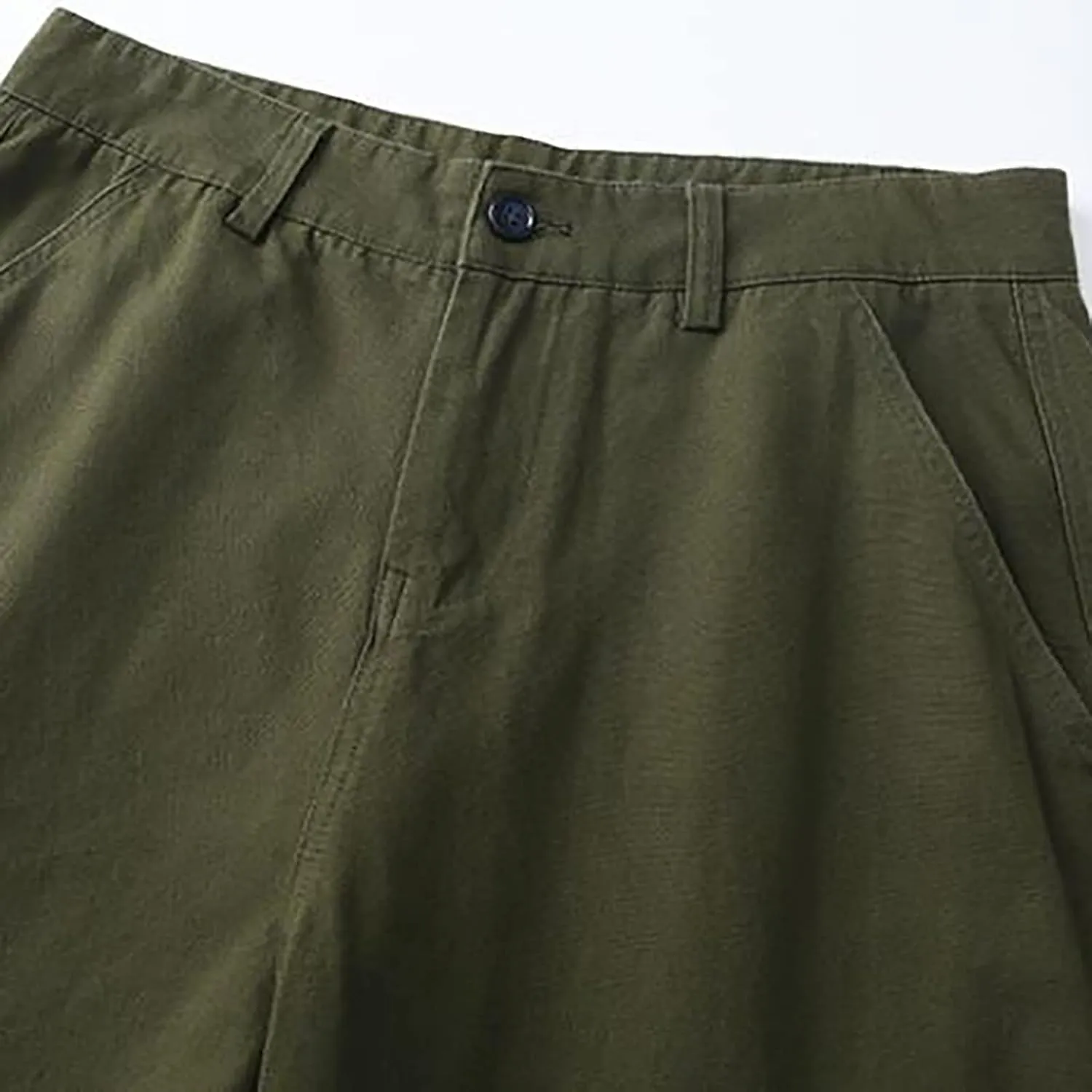 Mens Straight Cargo Trousers Dressy Casual Combat Tactical Sweatpants Outdoor Military Fashion Leisure Solid Color Overalls