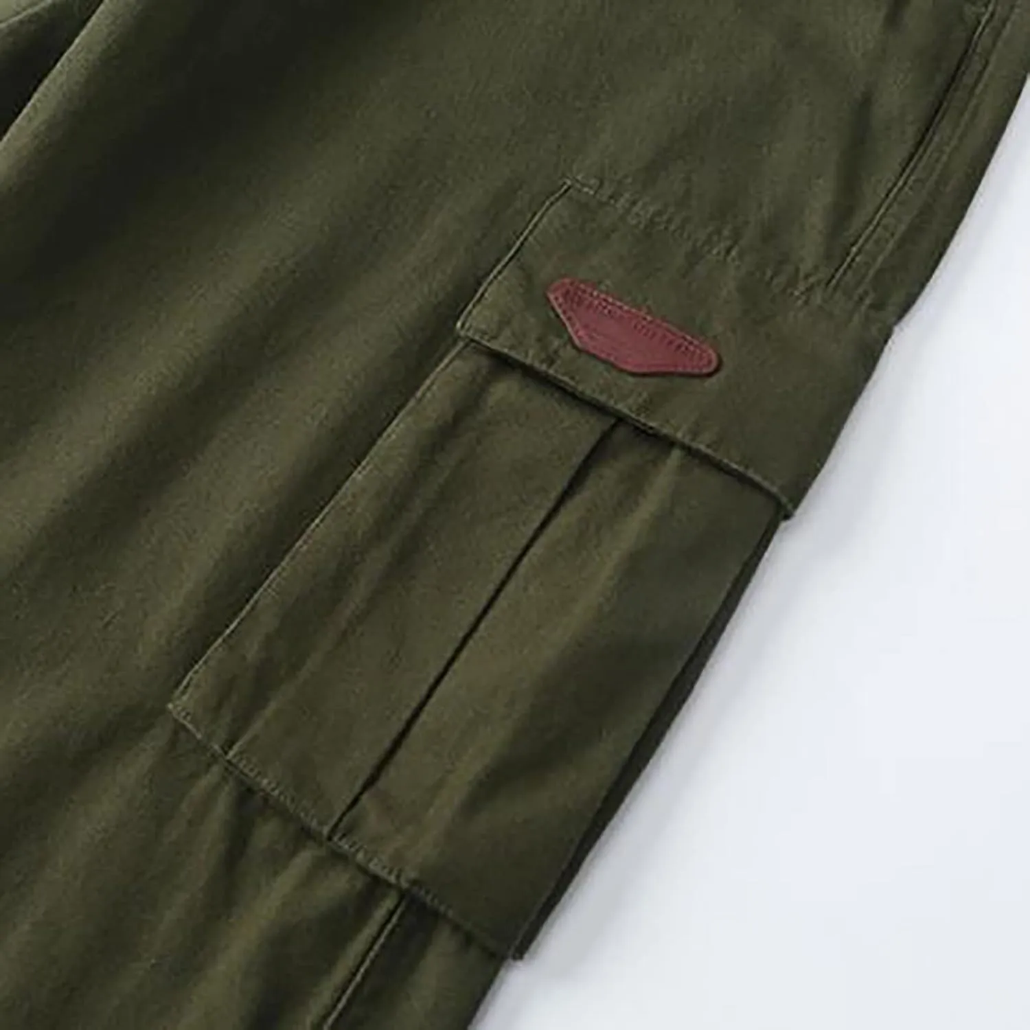 Mens Straight Cargo Trousers Dressy Casual Combat Tactical Sweatpants Outdoor Military Fashion Leisure Solid Color Overalls