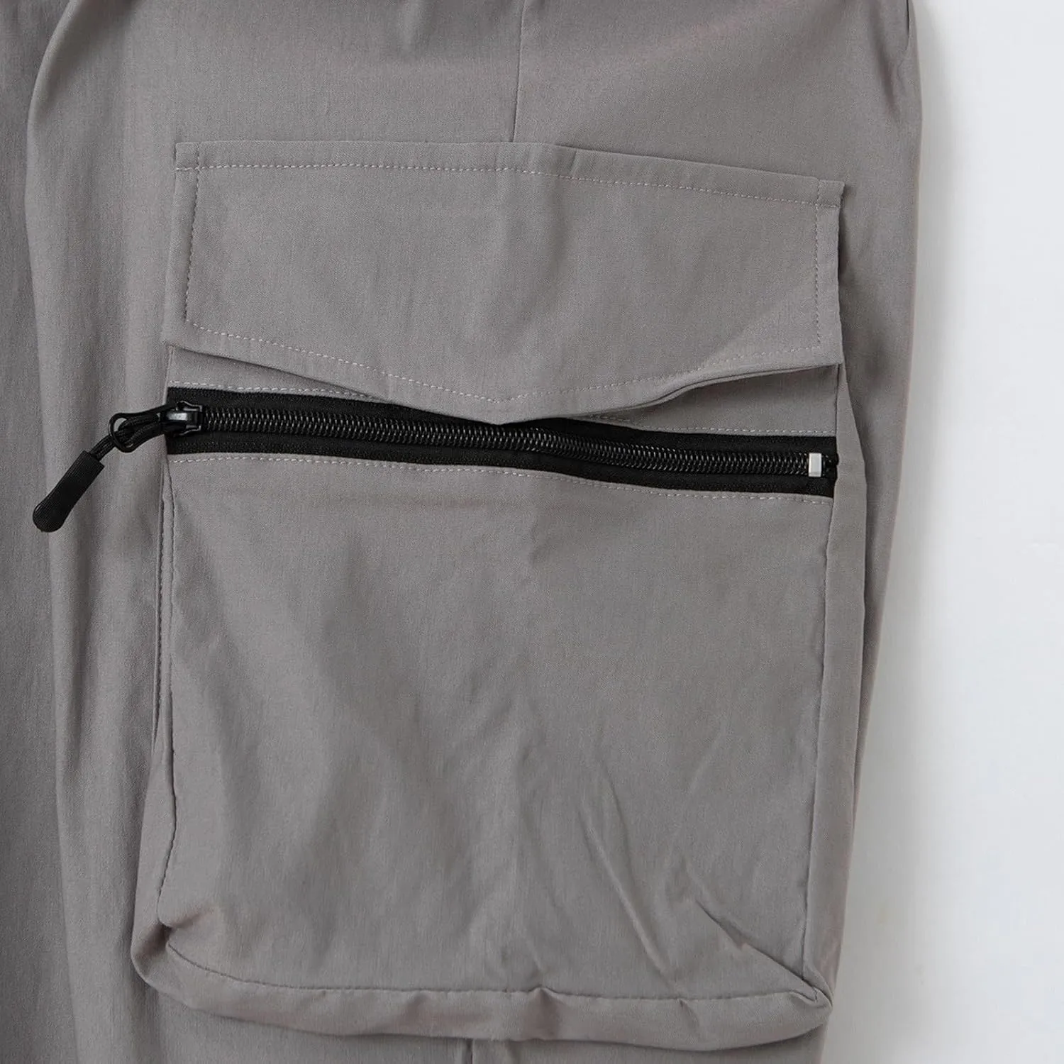 Mens Sweatpants Cargo Men's Spring Summer and Autumn Casual Mid Elastic Multi Pocket Slim Fit Overalls Pantaln Cargo