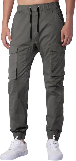 MIDOO Mens Cargo Pant Slim Fit Casual Lightweight Jogger Loose Sweatpants Stretch Work Fishing Travel Outdoor Pant Overalls