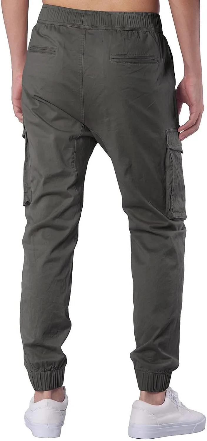MIDOO Mens Cargo Pant Slim Fit Casual Lightweight Jogger Loose Sweatpants Stretch Work Fishing Travel Outdoor Pant Overalls