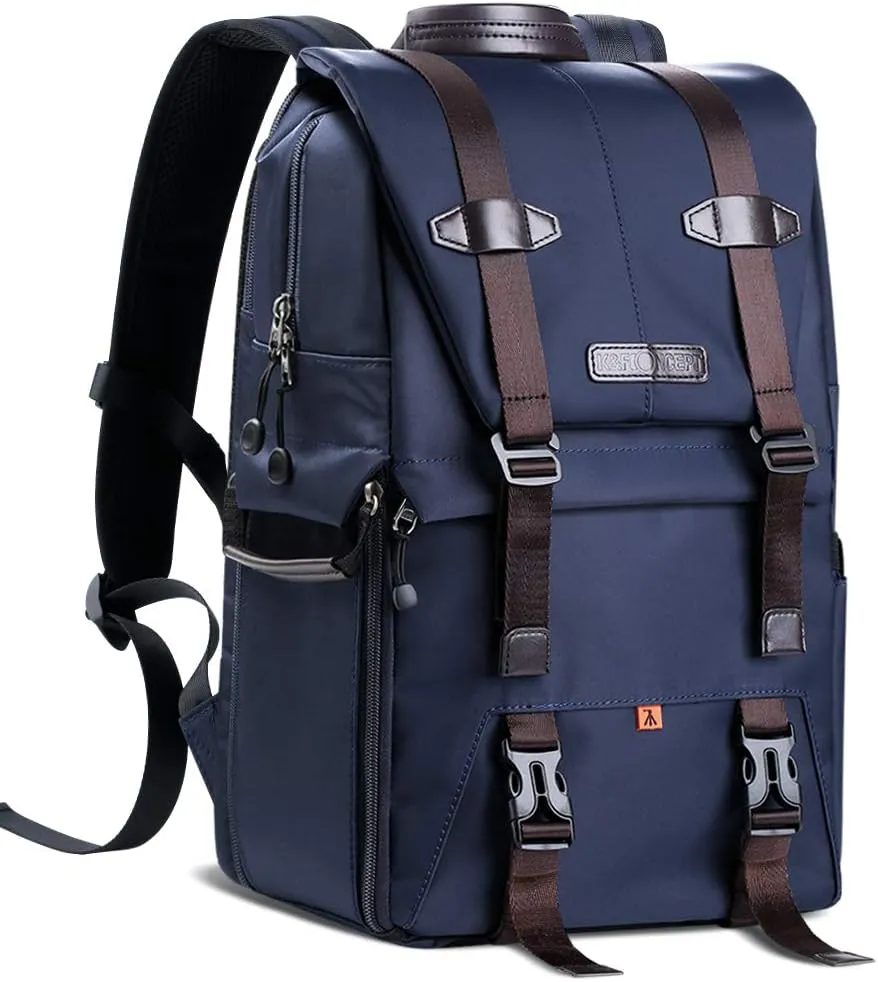 Multi-Functional Camera Bag Waterproof Camera Backpack Large Capacity Camera Travel Bag with 15.6 Inch Lap Compartment Tripod Holder for Women Men Photographers