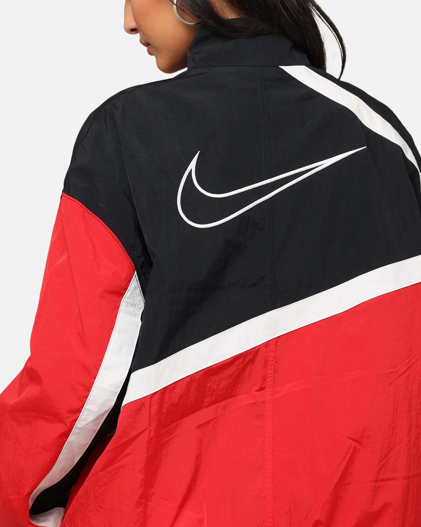 Nike Women's Oversized Street Woven Jacket University Red/Black/Sail