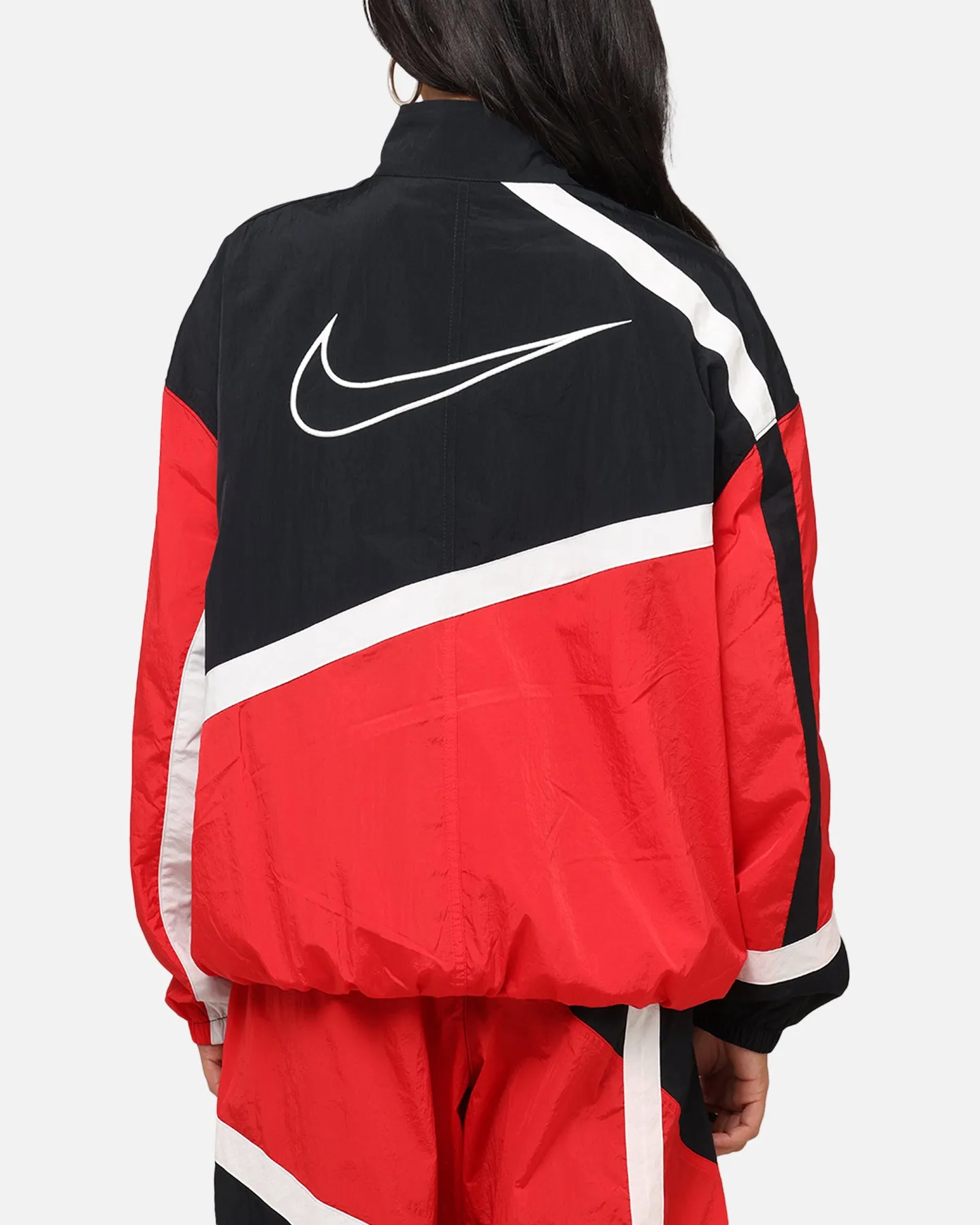 Nike Women's Oversized Street Woven Jacket University Red/Black/Sail