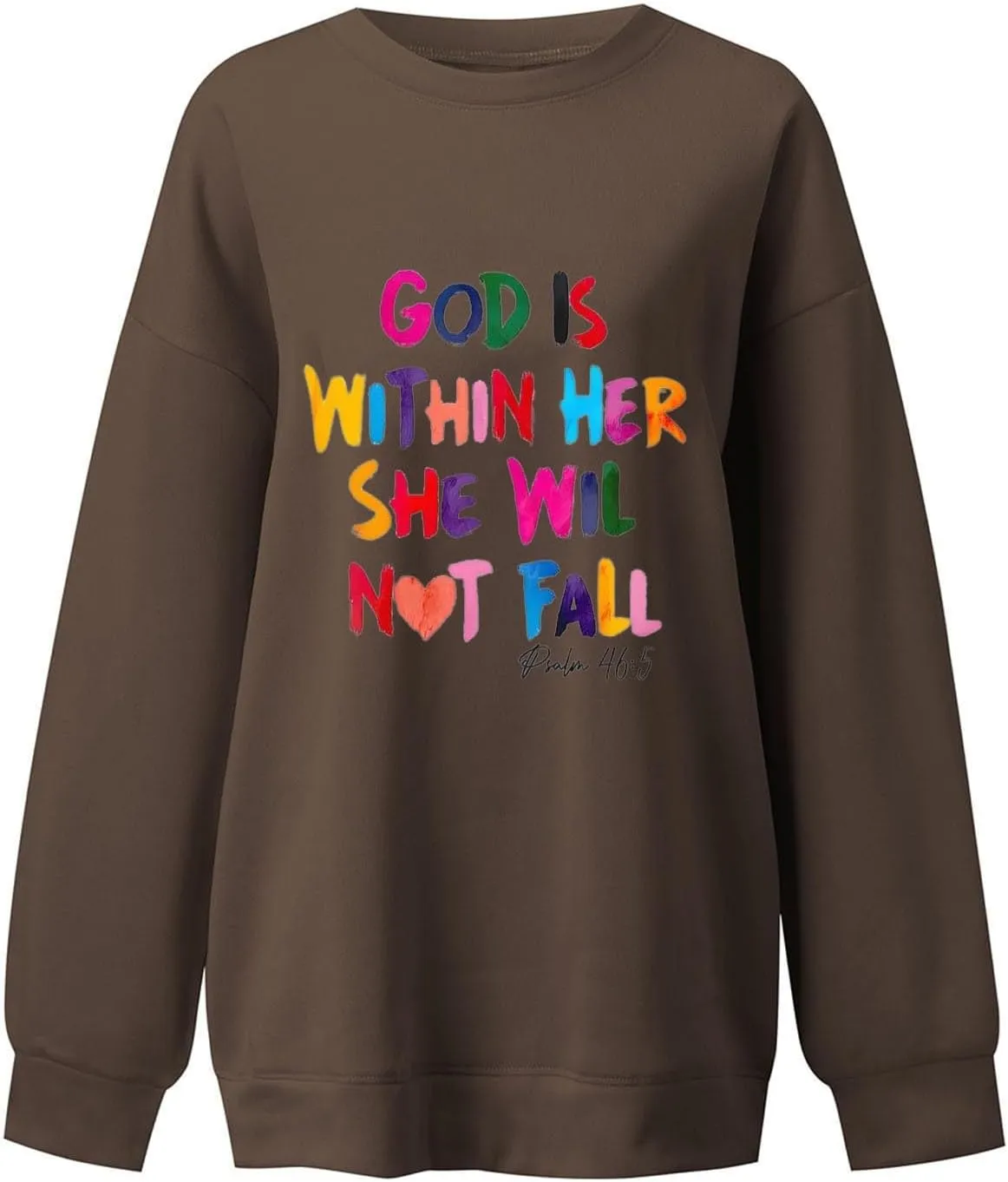 Oversized Crewneck Sweatshirt Women 2024 Winter Fashion Clothes Causal Loose Long Sleeve Pullover Tops Preppy Shirts