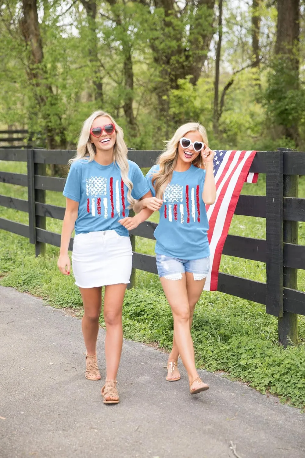 Patriotic Shirts for Women American Flag Shirt 4th of July Tshirt Graphic Tees Casual Short Sleeve Tee Top