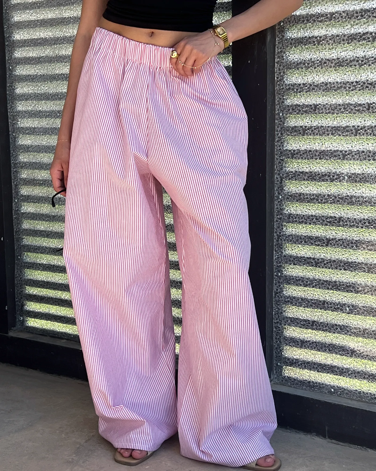 Red Street Pajama Pants
