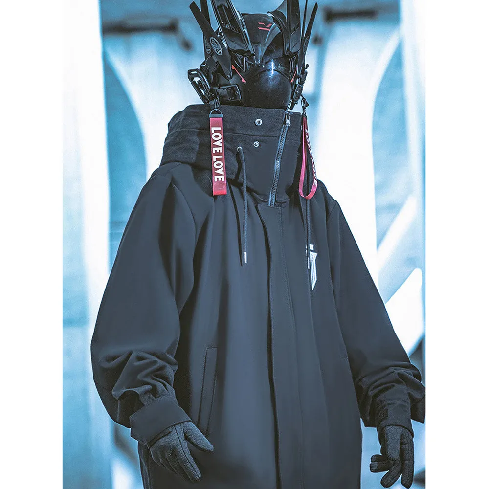 SAMURAI FUNCTIONAL COTTON HOODED WINDBREAKER