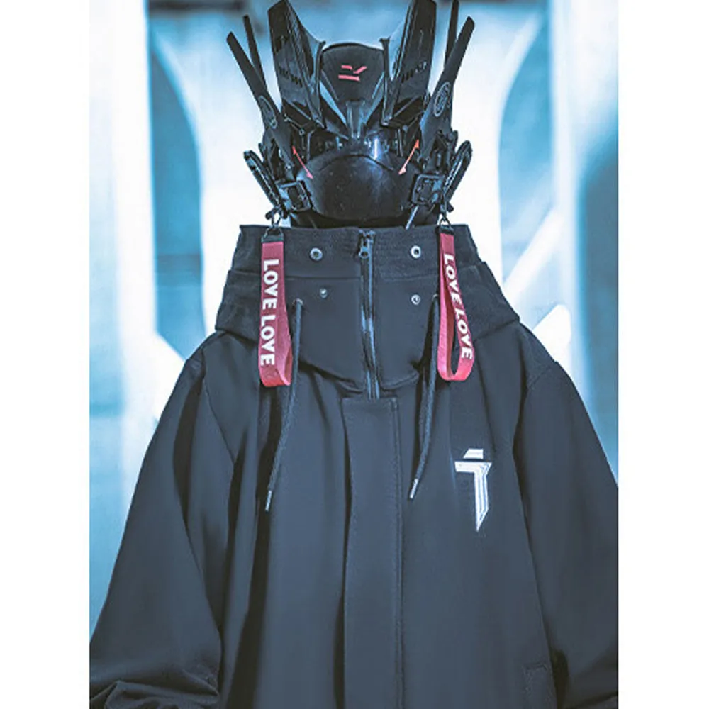 SAMURAI FUNCTIONAL COTTON HOODED WINDBREAKER