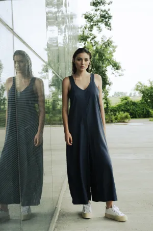 Santa Clara Jumpsuit in Navy Tencel
