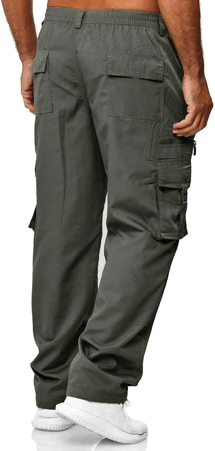 sdbrld Cargo Pants For Men Mens Casual Outdoor Lightweight Joggers Hiking Classic Pants Overalls Trousers with Pockets