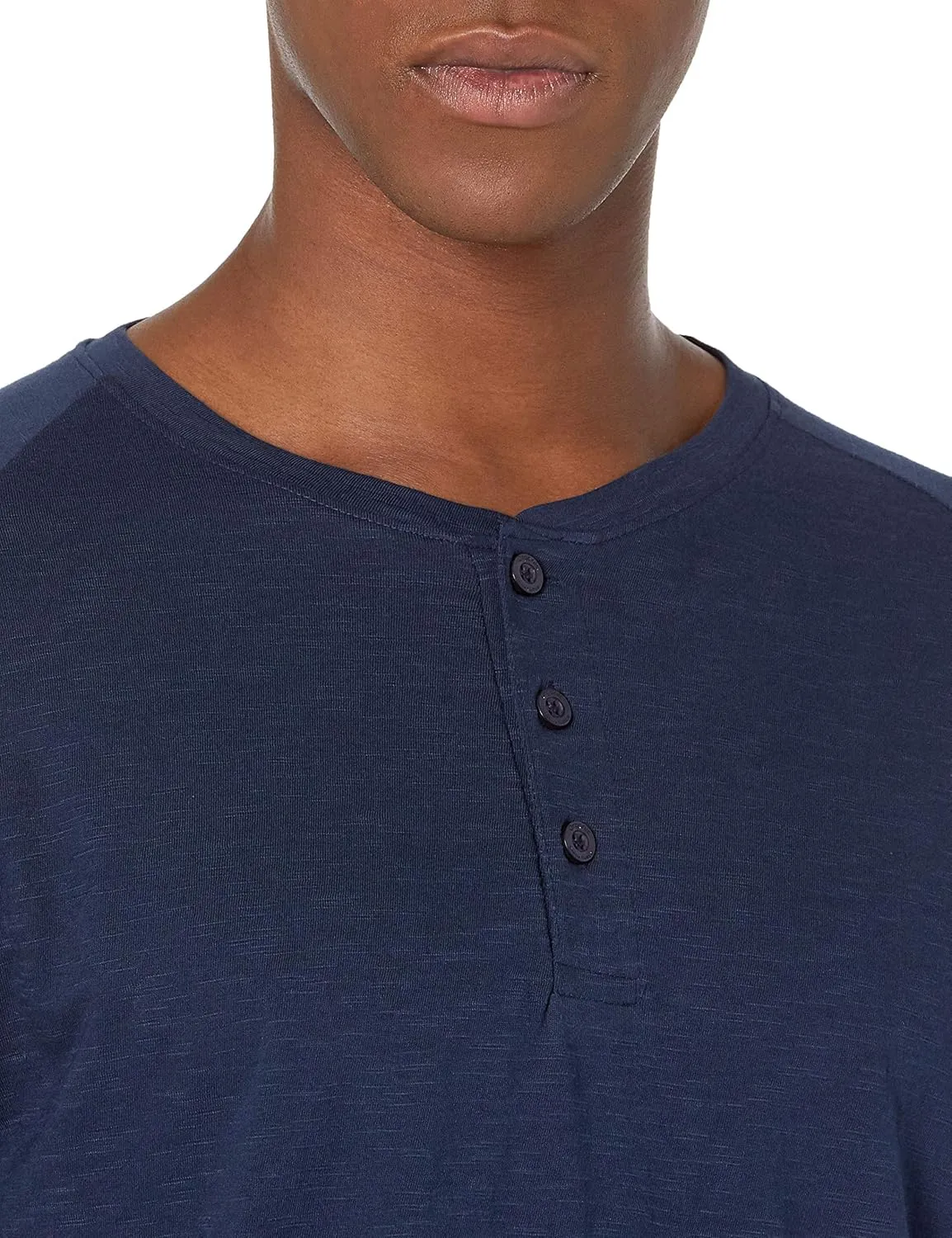 Short-Sleeve 100% Organic Cotton Lightweight Slub Henley Shirt for Men