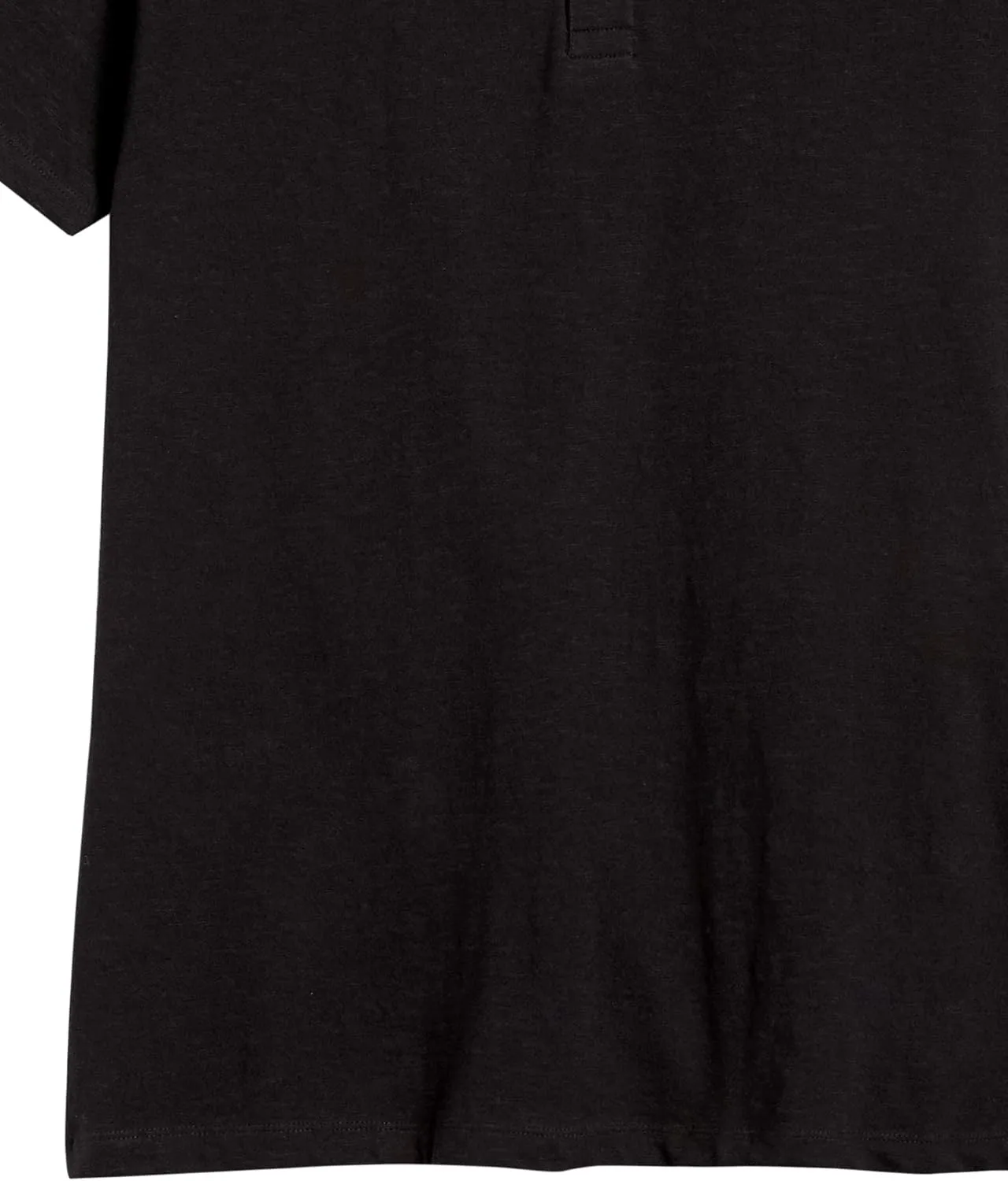 Short-Sleeve 100% Organic Cotton Lightweight Slub Henley Shirt for Men