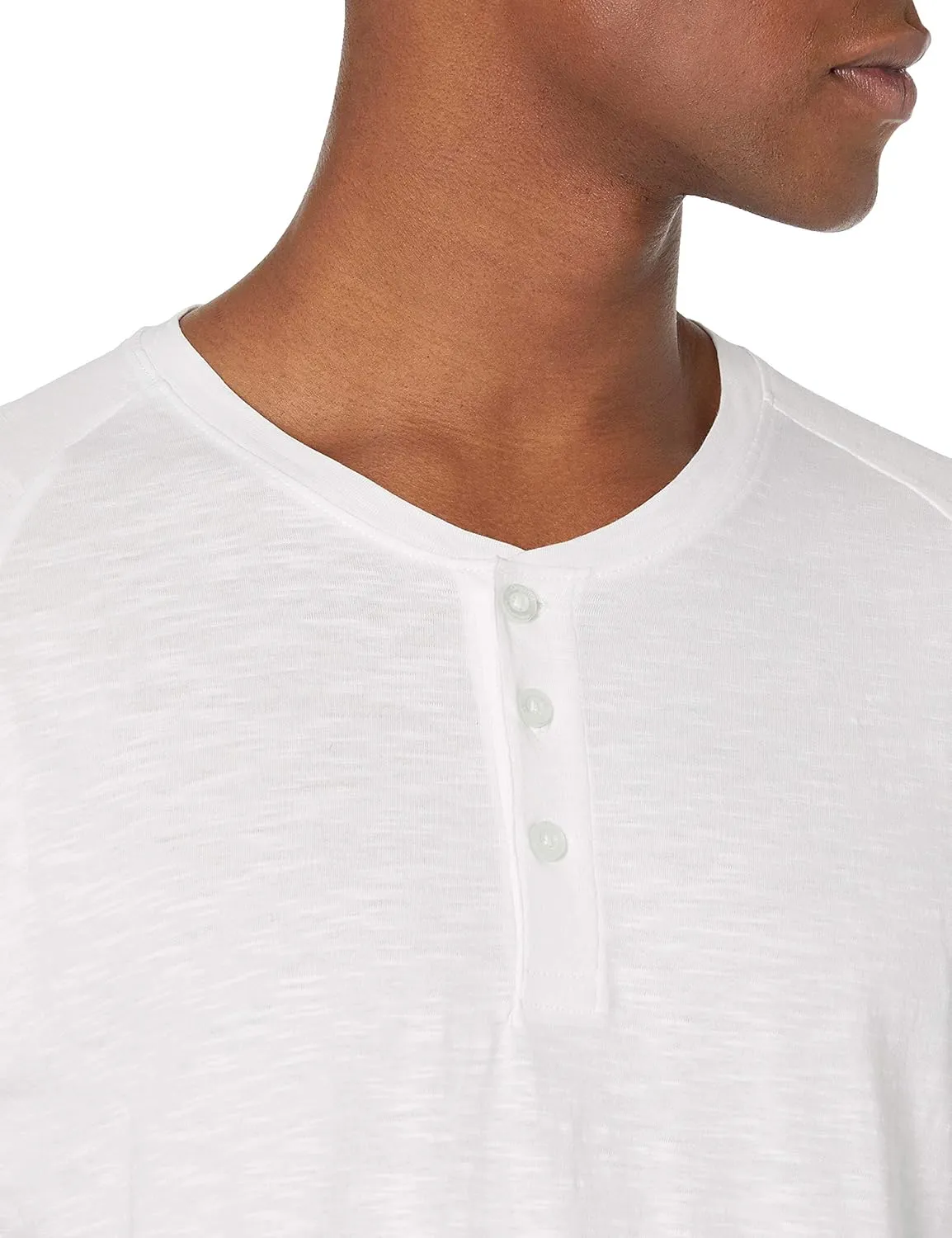 Short-Sleeve 100% Organic Cotton Lightweight Slub Henley Shirt for Men