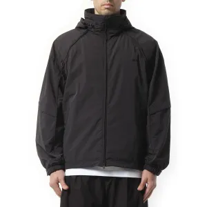 Sleeve Detachable Nylon Jumper in Black