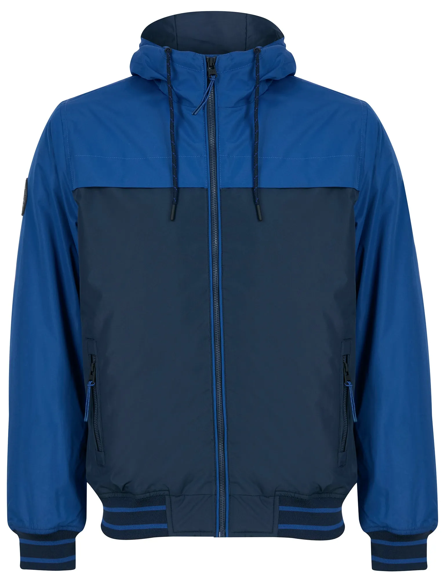 Terrence Padded Windbreaker Jacket with Hood in Sky Captain Navy - Tokyo Laundry