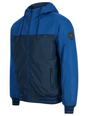 Terrence Padded Windbreaker Jacket with Hood in Sky Captain Navy - Tokyo Laundry