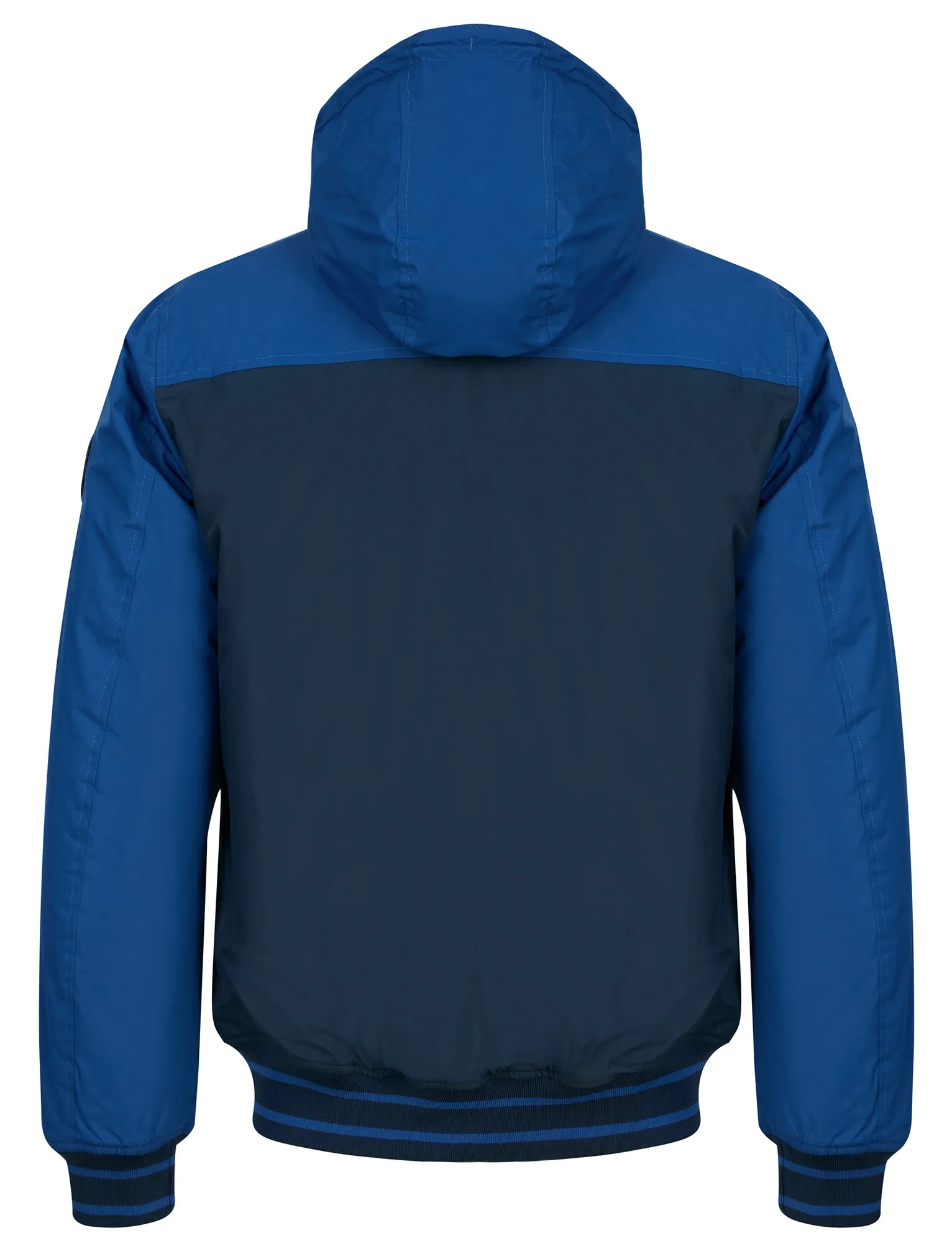 Terrence Padded Windbreaker Jacket with Hood in Sky Captain Navy - Tokyo Laundry